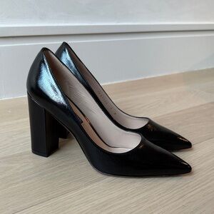 Stuart Weitzman Black Patent Leather Heels